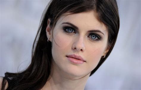 Look Girl Actress Brunette Blue Alexandra Daddario Hd