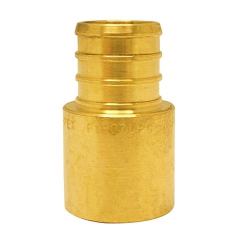 Apollo 1 2 Brass Pex B Barb X Male Copper Sweat Adapter Apxms1212 The