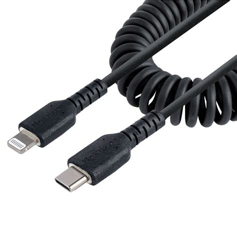 Expercom Mx Startech Cable Espiral Lightning Macho Usb C Macho