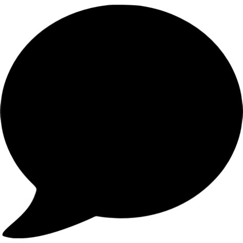 Black Speech Bubble Icon Free Black Speech Bubble Icons