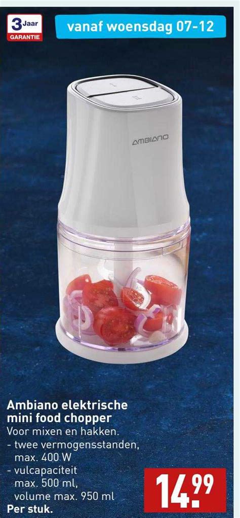 Ambiano Elektrische Mini Food Chopper Aanbieding Bij ALDI 1Folders Nl