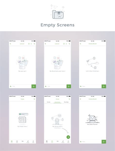 Empty Screen Design on Behance