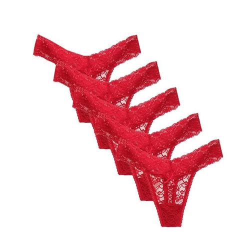 Ensemble de pantalons string sexy pour femmes en dentelle sous vêtements en lingerie douce lot