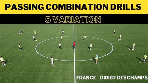 Passing Combination Drills Footballsoccer 5 Variation France