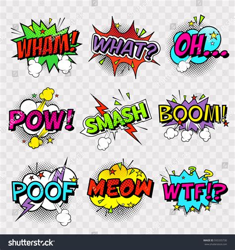 Comic Sound Effects Pop Art Vector Stock Vector (Royalty Free) 593335730 | Shutterstock