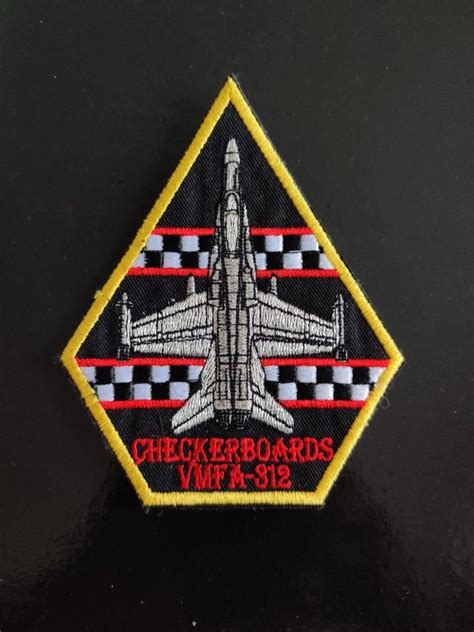 usmc vmfa  checkerboards patch hobbies toys memorabilia