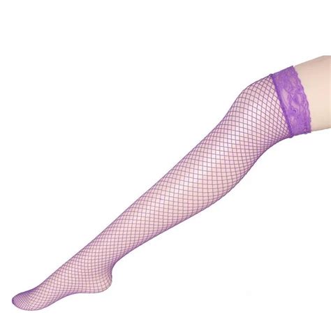 Jual Stoking Jaring Wanita Sexy Transparan Paha Tinggi Garter Mesh Aksesoris Lingerie Stoking