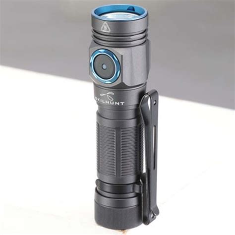 SKILHUNT M150 V2 750LM Hands-Free Patrol Pocket Clip Light AA 14500 EDC ...