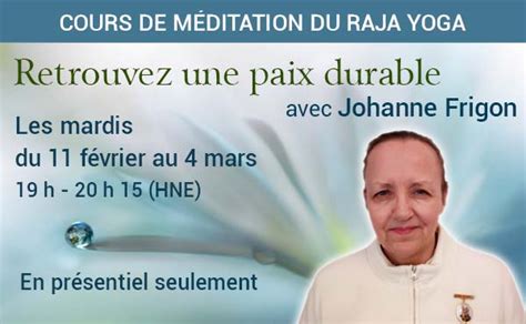 Cours De Méditation Du Raja Yoga En Présentiel Brahma Kumaris Montréal