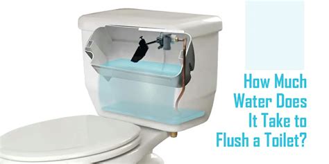 how much water does it take to flush a toilet
