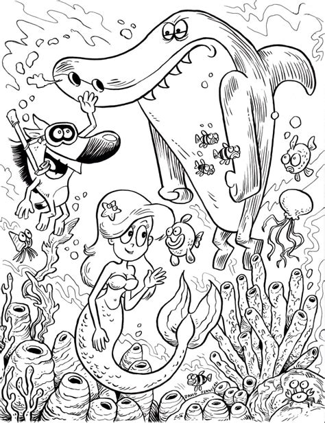 Zig And Sharko Coloring Pages