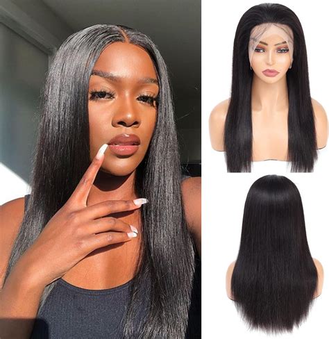 Amazon Honey Blonde Lace Front Wig Human Hair Highlight Ombre X Transparent Lace