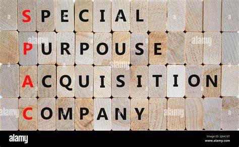 Spac Special Purpose Acquisition Company Symbol Concept Words Spac