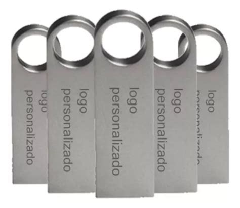 Kit 200 Memorias Usb 16gb Personalizadas Logo Laser Metal I Color