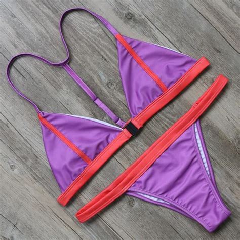 YCDYZ New Sexy Micro Bikinis Women Swimsuit Swimwear Halter Brazilian Tanga Bikini Set