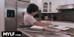 Mylf Snatched Milf With Huge Boobs Bangs Her Stepdaughter S Bf On The Kitchen Counter Melissa