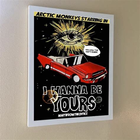 Arctic Monkey I Wanna Be Yours Poster Music Art