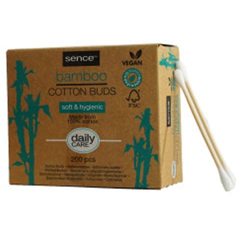 Ватные палочки и диски Sence Cotton Buds Bamboo 200pcs 8720289262846