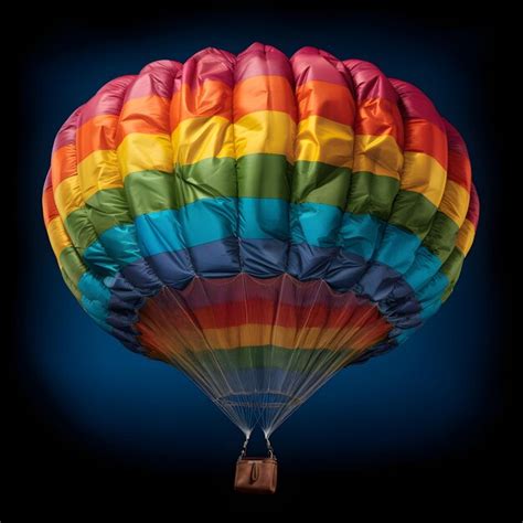Premium Photo A Rainbow Hot Air Balloon