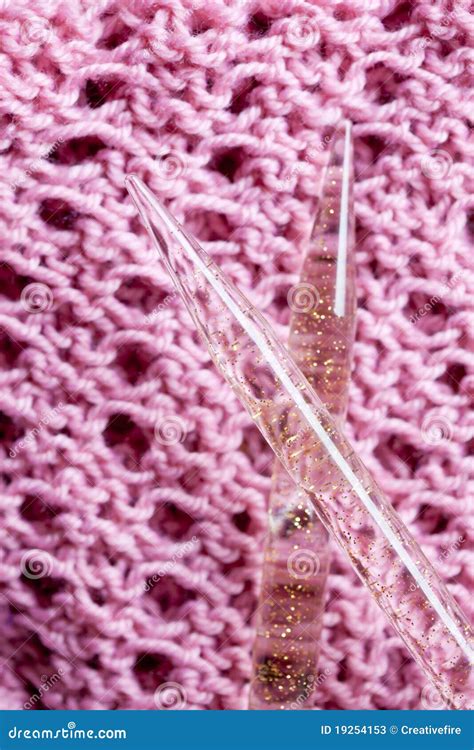 Knitting With Wool Stock Image Image Of Plain Knitted 19254153