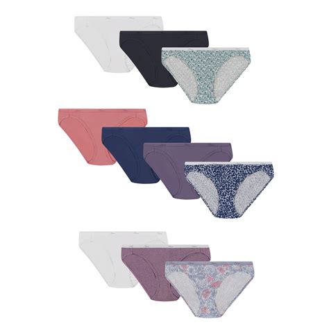 Hanes Women S Underwear Pack Classic Cotton Bikini Panties Pack Colors May Vary Solid