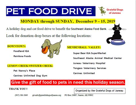 Gdoj Pet Food Drives