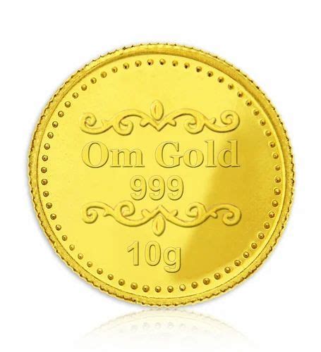 Om Gold Coin 999 Fineness At Best Price In Ghaziabad By As And Sons Id