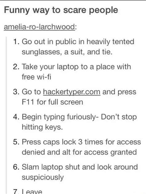 How To Scare People 101
