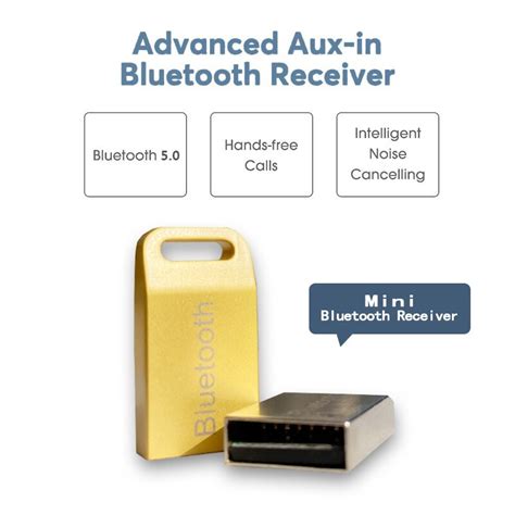 Metal Usb Wireless Auxiliary Bluetooth 50 Receive Grandado