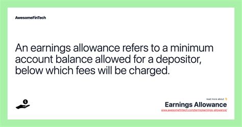 earnings allowance awesomefintech blog