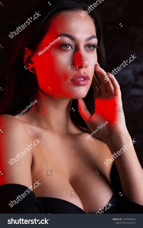 Closeup Portrait Luxury Woman Naked Shoulders Stock Photo 1369300964 Shutterstock