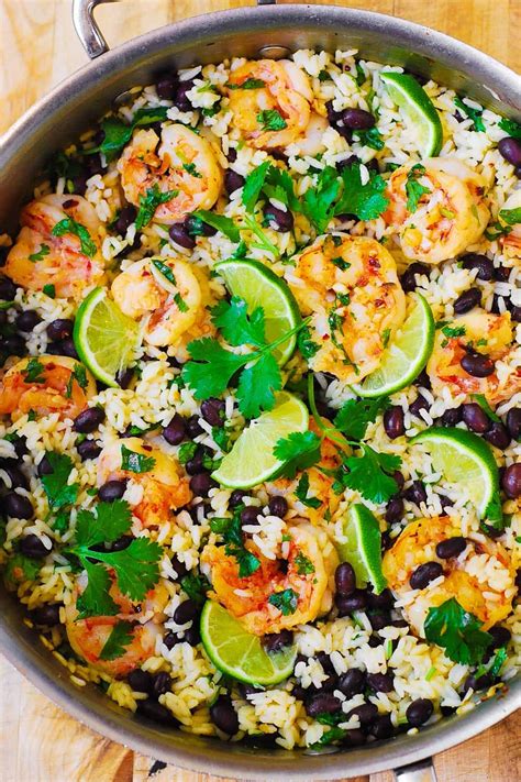 Cilantro Lime And Black Bean Shrimp And Rice Shrimp And Rice Recipes