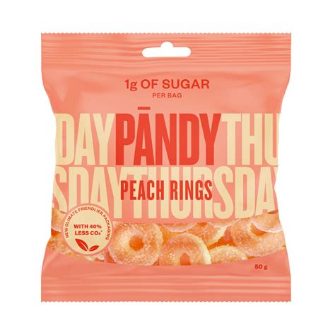 Köp Pändy Candy Peach Rings 50g Apohem