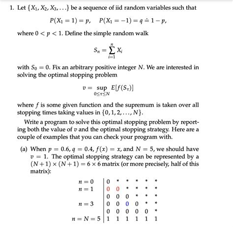 Solved Let X X X Be A Sequence Of Iid Random Chegg