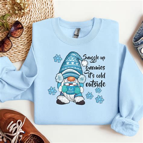 Christmas Gnome Sweatshirts For Women Cute Trendy Christmas Sweatshirt