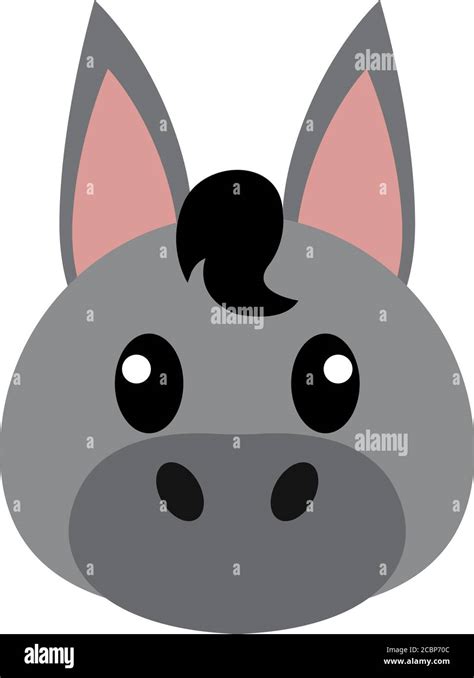 Donkey head cartoon Stock Vector Image & Art - Alamy