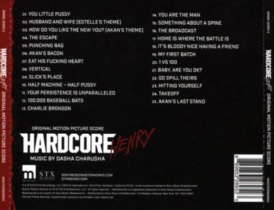 DASHA CHARUSHA HARDCORE HENRY ORIGINAL MOTION PICTURE SCORE NEW CD