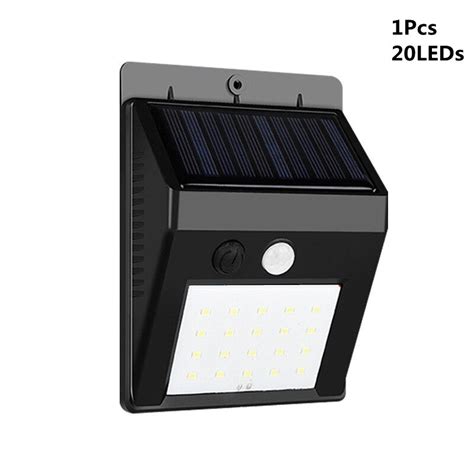 144 100 Led Solar Light Outdoor Solar Lamp Pir Mot Grandado