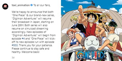 Siap-siap! Anime One Piece Bakal Tayang Lagi Setelah Libur 2 Bulan ...