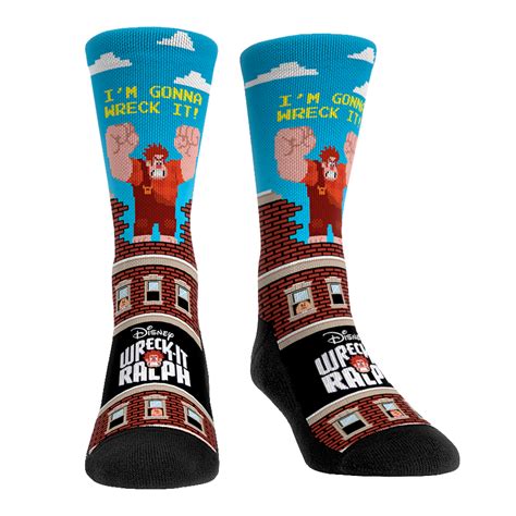 Disneys Wreck It Ralph Socks 8 Bit Stomp Rock Em Socks