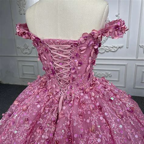 Hot Pink Quinceanera Dresses Colored Ball Gown Wedding Dress