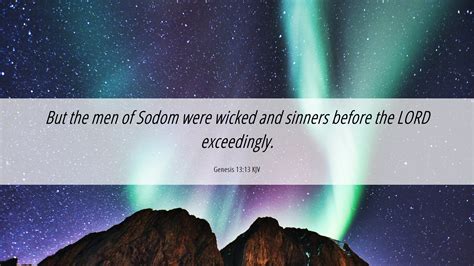 Genesis 1313 Kjv Desktop Wallpaper But The Men Of Sodom Were Wicked