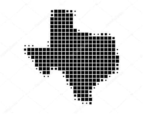 Detailed And Accurate Illustration Of Map Of Texas Stock Photo By