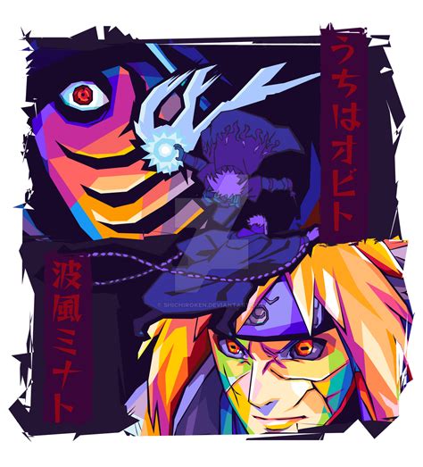 Obito Vs Minato by shichiroken on DeviantArt