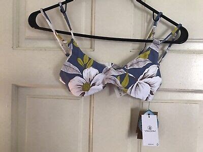 VOLCOLM Bouquet Scoop Bikini Top Size XS NWT FREE SHIPP EBay