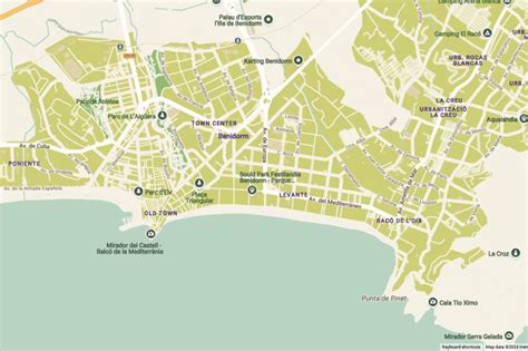 maps  benidorm spain