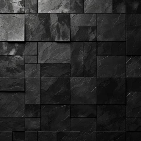 Black Wall Tile Texture