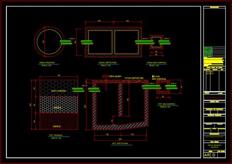 Roof Construction Septic Tank Cover Letter Autocad Lettering