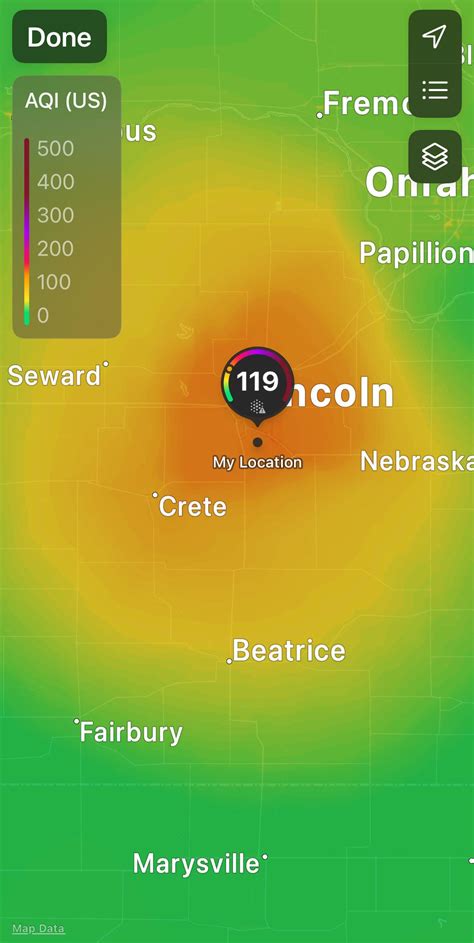 Poor Air Quality Today Rlincoln