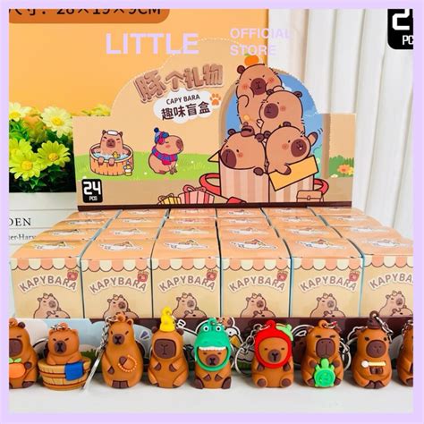 GIÁ TỐT NHẤT Blind box Hộp quà bí mật móc khoá Capybara Labubu nhân vật hot trend M